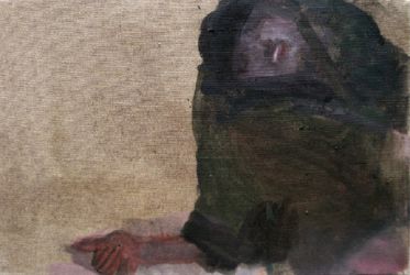 Sommeil profond 2004 acrylique sur toile, 41x27cm