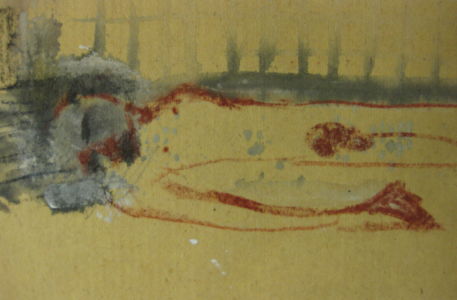 Il est déjà trop tard 2003 technique mixte sur papier, 13x20cm