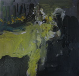Chiens errants 2013 acrylique sur toile, 20x20cm