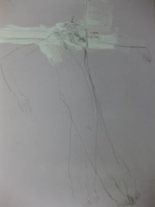 Il est déjà trop tard technique mixte sur papier 2003, 39x28cm