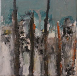 De l'autre côté 2014 acrylique sur toile, 20x20cm