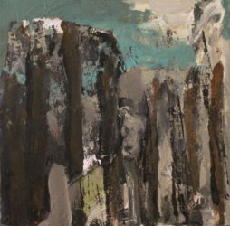 De l'autre côté 2014 acrylique sur toile, 20x20cm