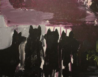 De l'autre côté 2014 acrylique sur toile, 41x33cm