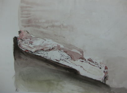 Il est déjà trop tard 2006 acrylique sur papier, 45x64cm