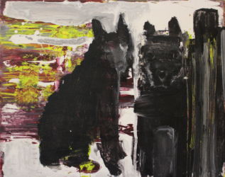 En eau trouble 2015 acrylique sur toile, 33x41cm