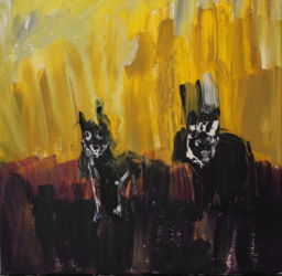 En eau trouble 2015 acrylique sur toile, 40x40cm