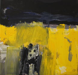 En eau trouble 2015 acrylique sur toile, 40x40cm