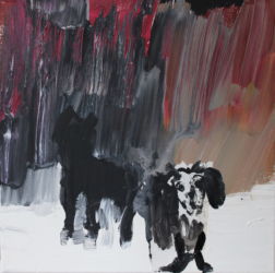 En eau trouble 2015 acrylique sur toile, 40x40cm