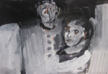 Portrait de famille 2013 encre et gouache 16x23cm