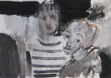 Portrait de famille 2013 encre et gouache 16x23cm