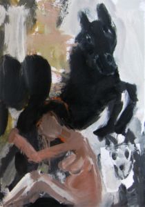 Dead End 2016 gouache, crayon et collage 29,7x21cm