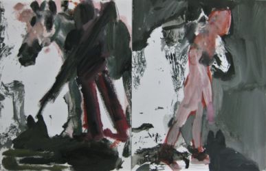 Dead End 2017 acrylique 26x40cm