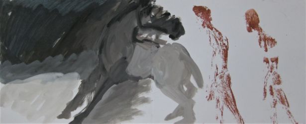 Une autre histoire 2018 acrylique 20x49,5cm