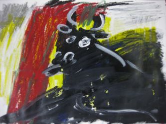 Une autre histoire 2017 pastel gras 32x40cm