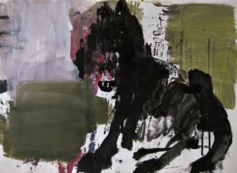 Dead end 2017 acrylique et collage 50x65cm