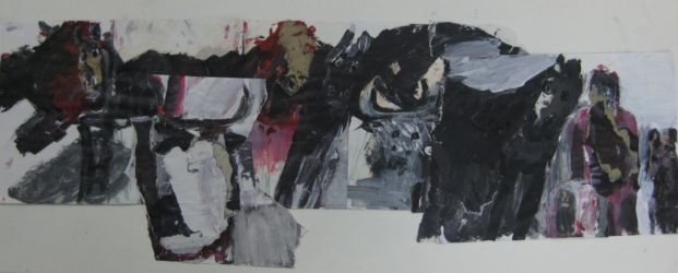 Une autre histoire 2019 technique mixte 27x66cm
