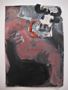 Une autre histoire 2020 acrylique sur papier 22x15cm